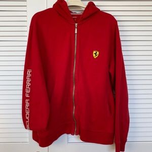 Scuderia Ferrari Red Zip Up Hoodie